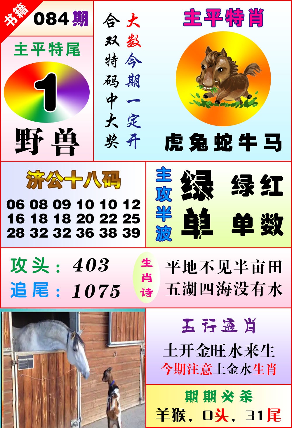 084期澳门狗头铡[图]